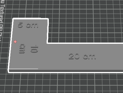 Electrician ruler (in cm)