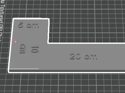 Electrician ruler (in cm)