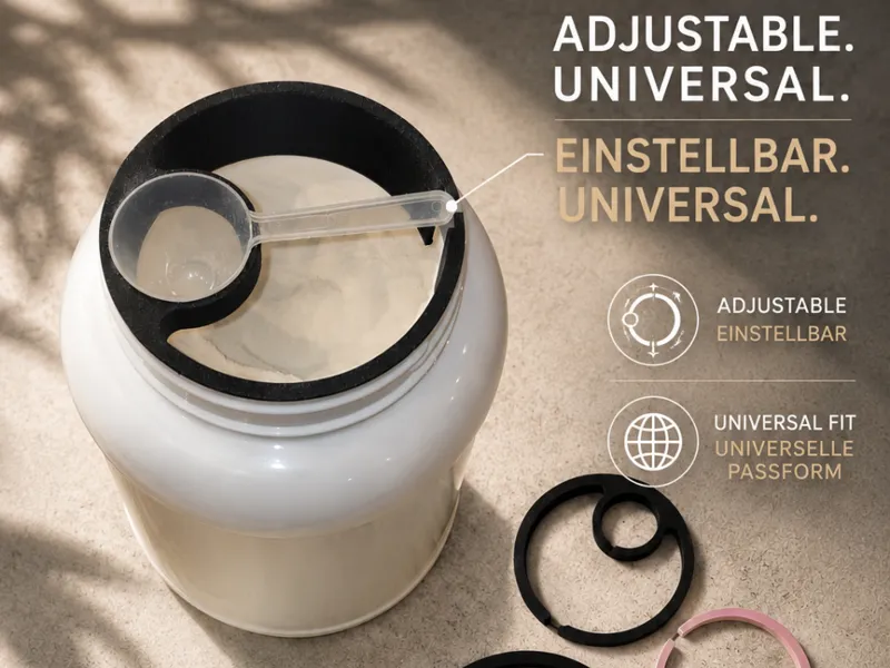 Universal adjustable Scoop Holder Whey Creatine