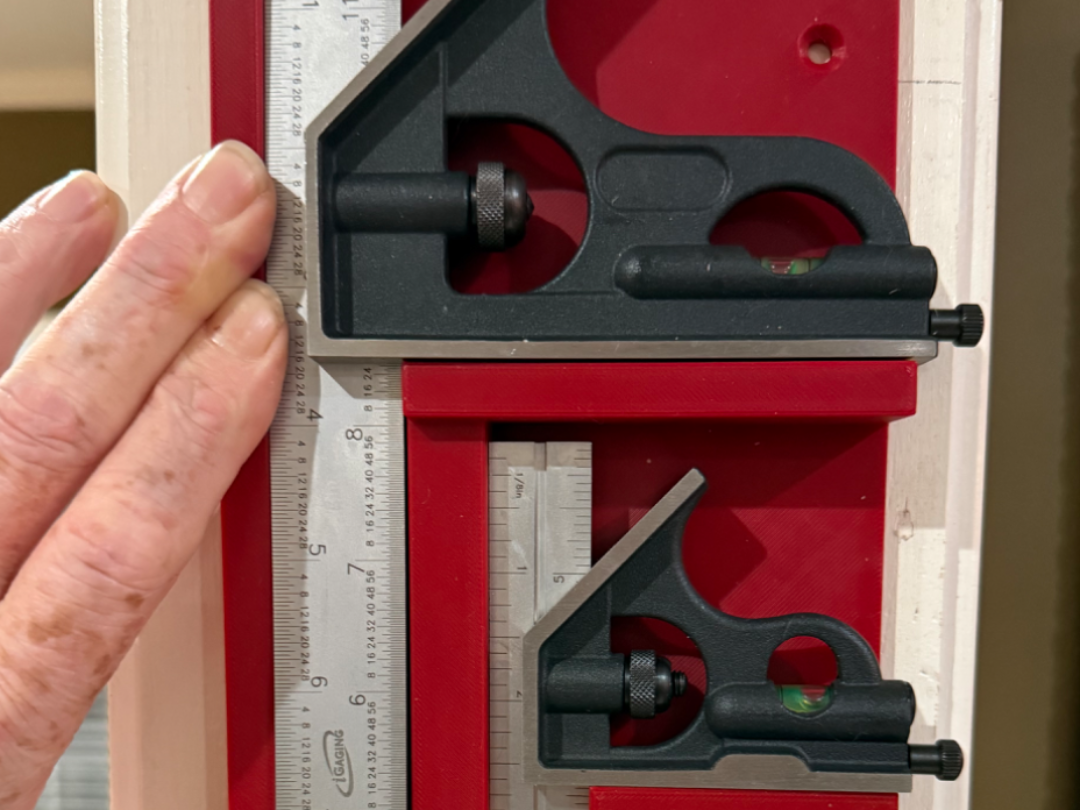 combination square wall mount