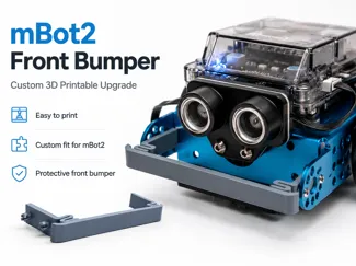 mBot2 Bumper – NO SCREWS Custom 3D Printable 