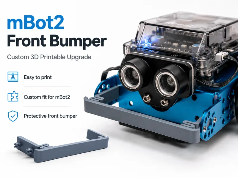 mBot2 Bumper – NO SCREWS Custom 3D Printable 