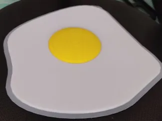 oeuf au plat -fried egg => One day after Easter