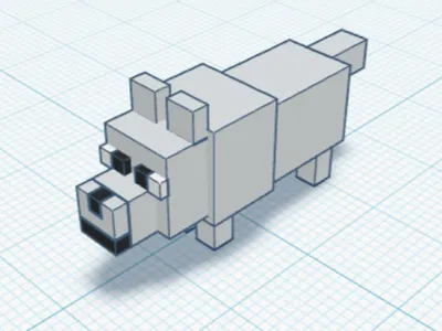 Minecraft mini WOLF