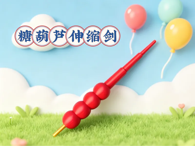 甜美可爱冰糖葫芦伸缩剑 儿童玩具 解压玩具