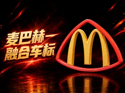 Maybach Meets McDonald's: Maybach Fusion Car Emblem