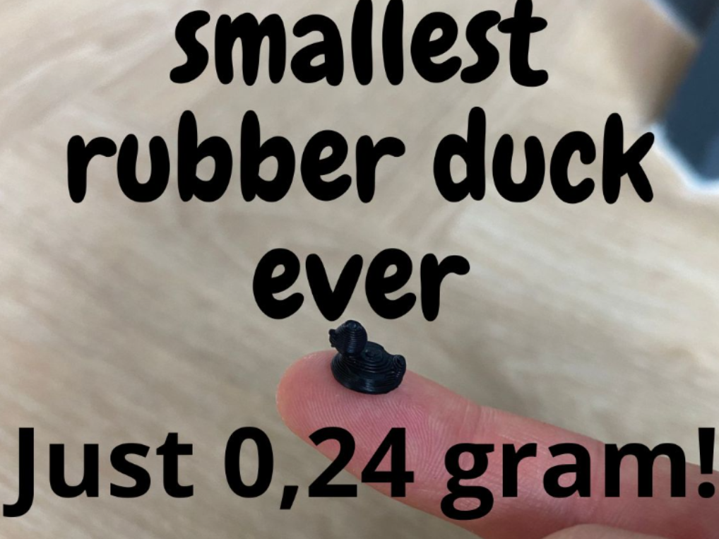 smallest rubber duck ever!