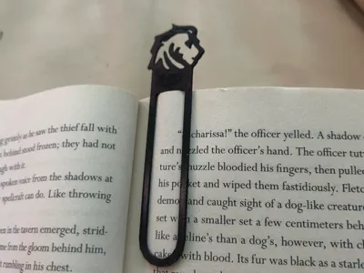 Lion bookmark