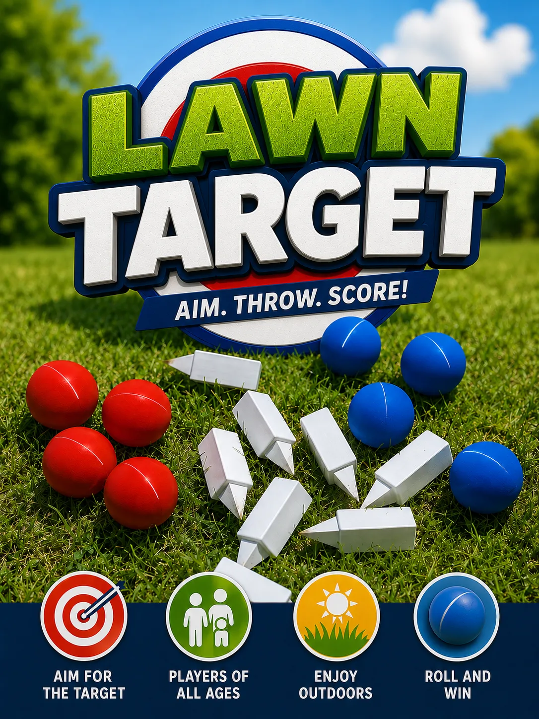 Spring Grass Target Lawn Target - An outdoor game for the whole family - Free 3D Print ...