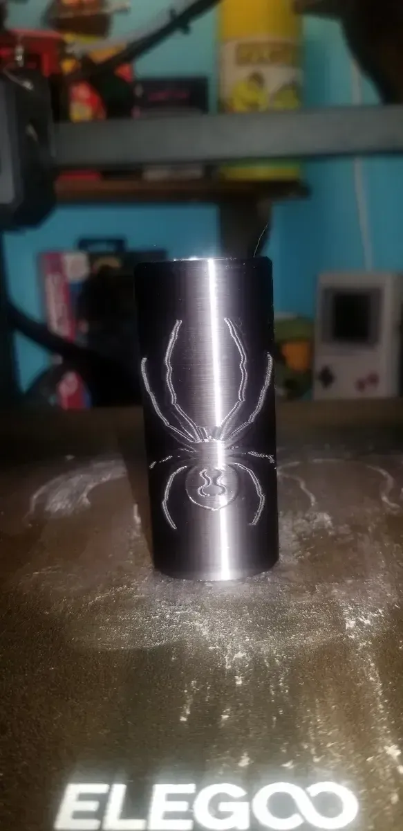 Bic Lighter Case Black Widow Spider