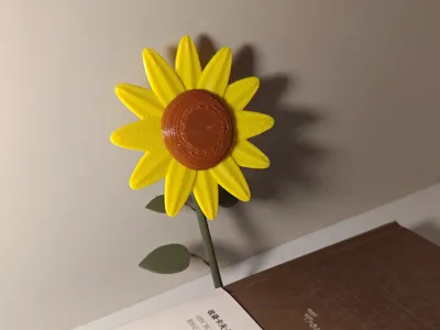 Simply print a sunflower