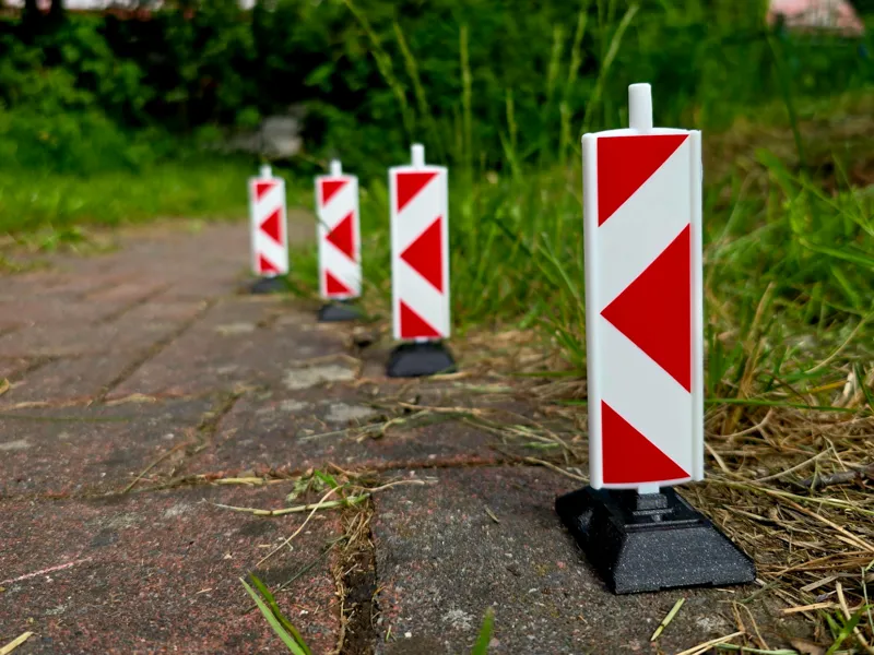 NBC 1:10 Scale Road Sign