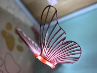 Butterfly pendant lamp