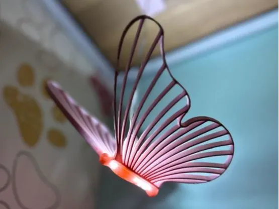 Butterfly pendant lamp