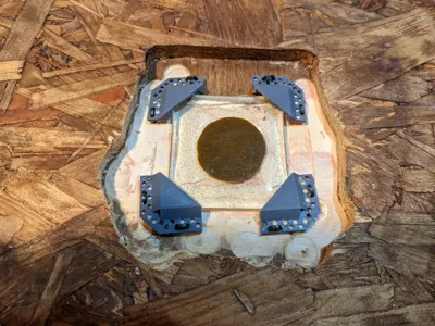 Glass to Wood Mount