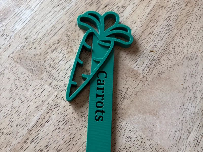 Carrots Garden Stake