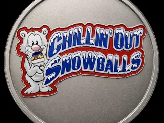 Chillin' Out Snowballs keychain