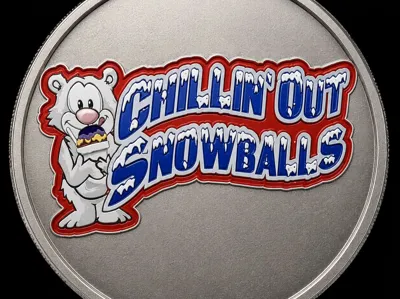 Chillin' Out Snowballs keychain