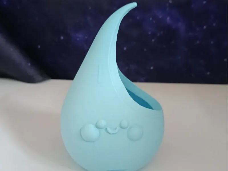 Water drop-shaped pen holder
