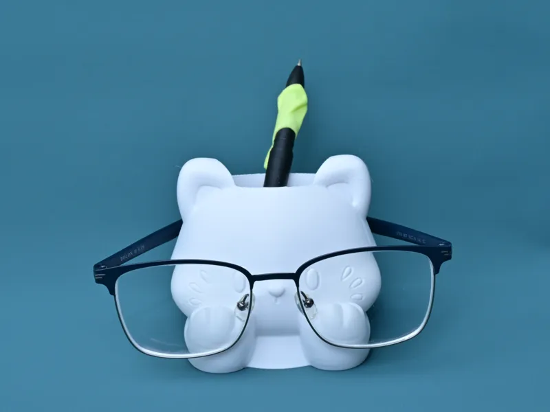 小猫笔筒眼镜架
