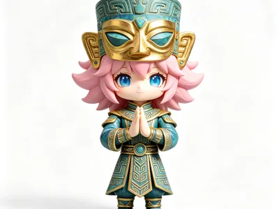 Anya pays tribute to Sanxingdui Spy x Family anime character Anya