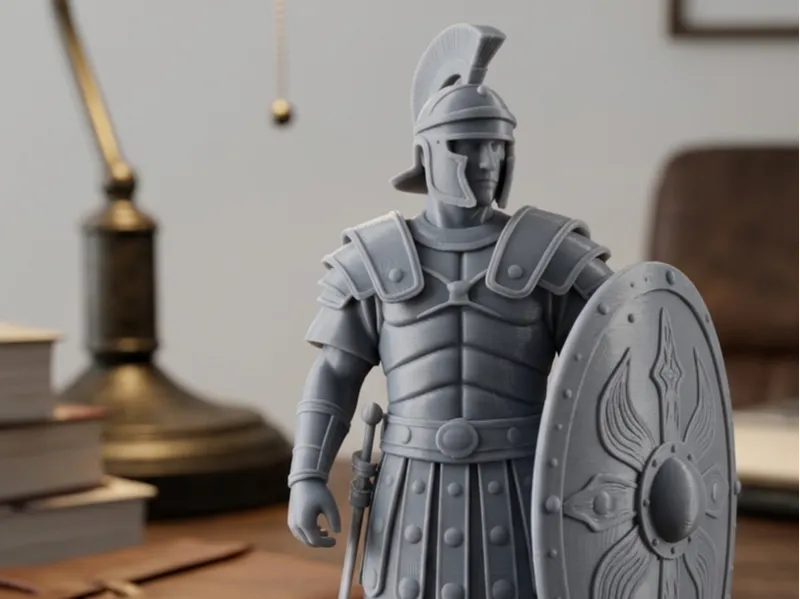 Roman soldier with shield