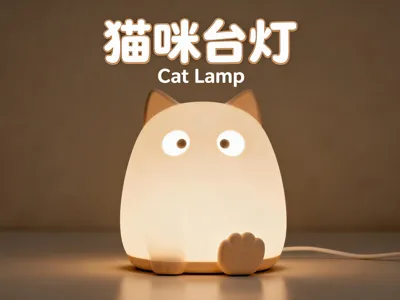 Cat Table Lamp