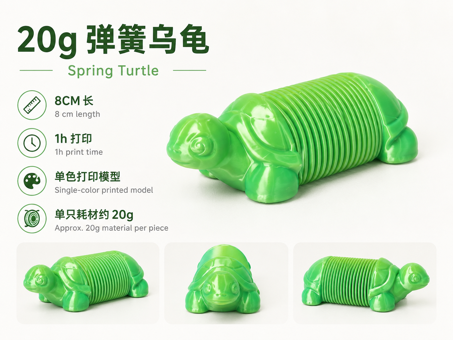 20g 弹簧乌龟｜Spring Turtle