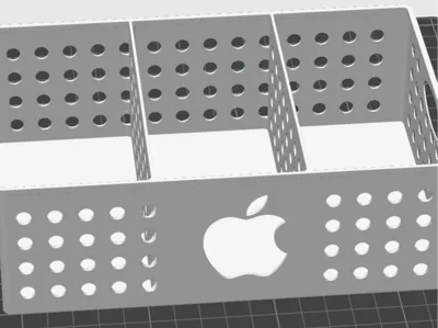 Apple Pattern Cutout Storage Box