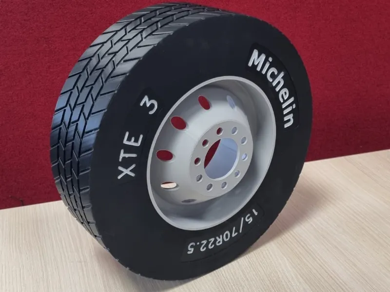 1:4 Truck Wheel Model – Printable Rim & Tire