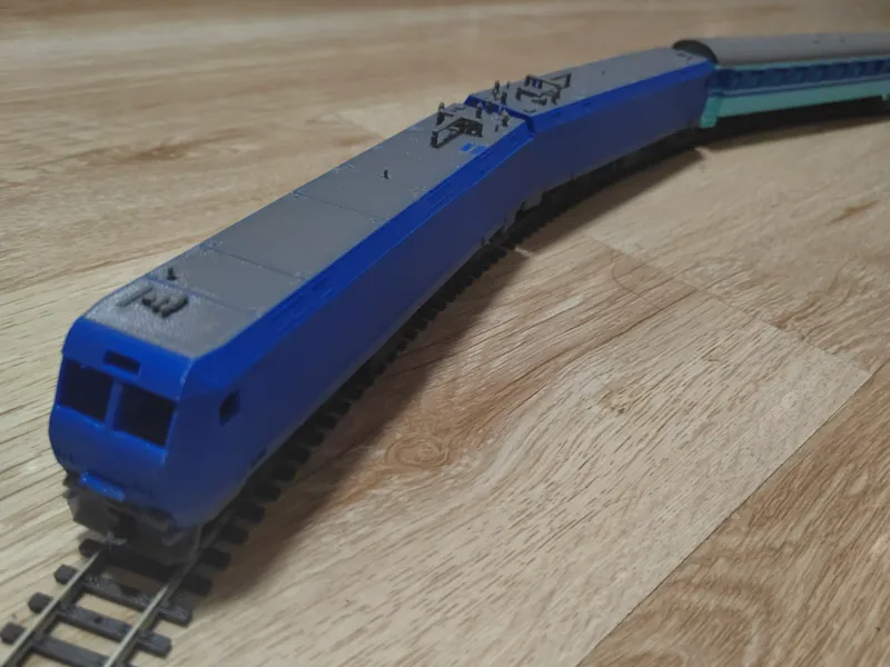 HO比例HXD1电力机车模型玩具