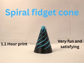 Spiral Fidget Cone