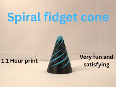 Spiral Fidget Cone