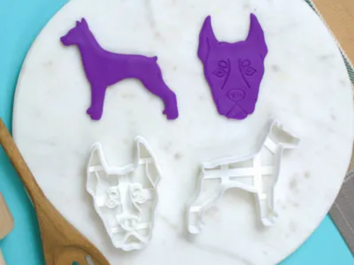 Doberman Pinscher Cookie Cutter Set