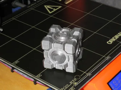 Weighted Companion Cube Fidget Spinner 
