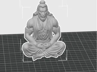 High quality single color hanuman ji model