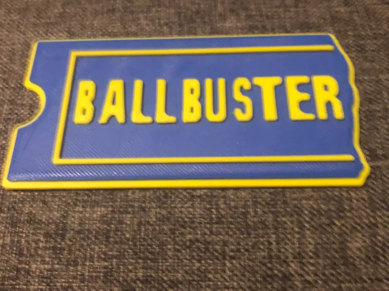 FUNNY BLOCKBUSTER (BALLBUSTER) CARD