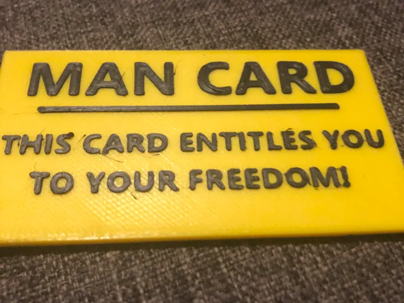 FUNNY MAN CARD 