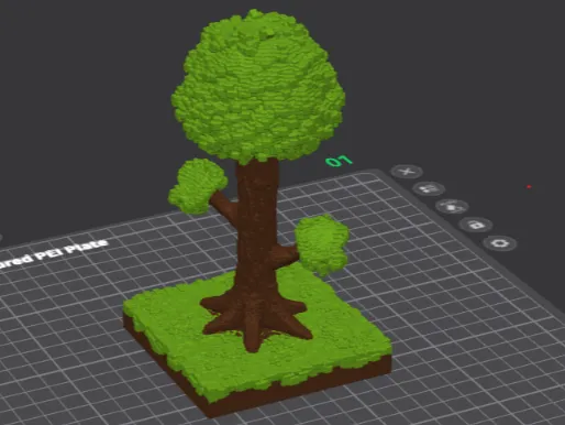 Arbol de terraria 3D