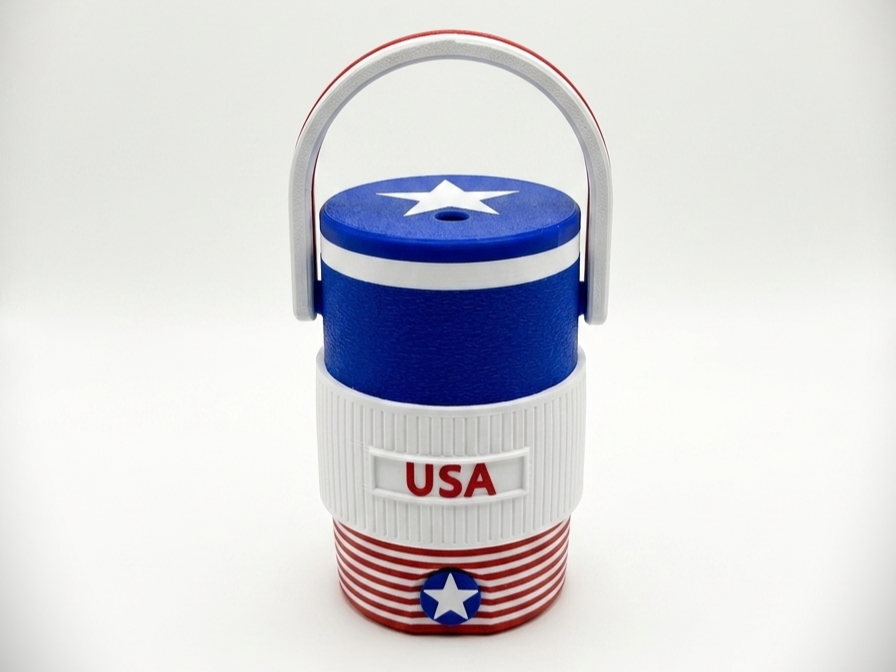 The Liberty Chiller: Retro 12oz Can Cooler