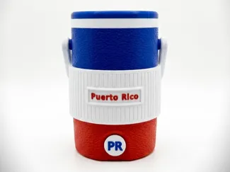 The Boricua Cooler: 12oz Retro Can Koozie