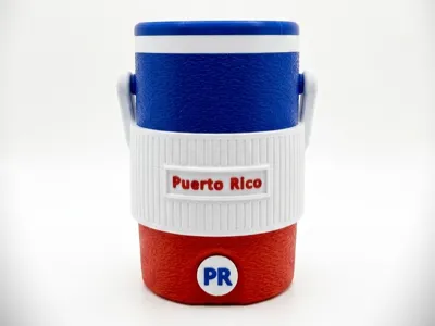 The Boricua Cooler: 12oz Retro Can Koozie