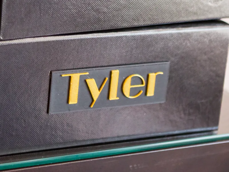 Art Deco Tyler Name Plate