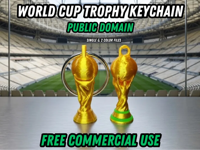 World Cup Trophy Keychain (Public Domain)
