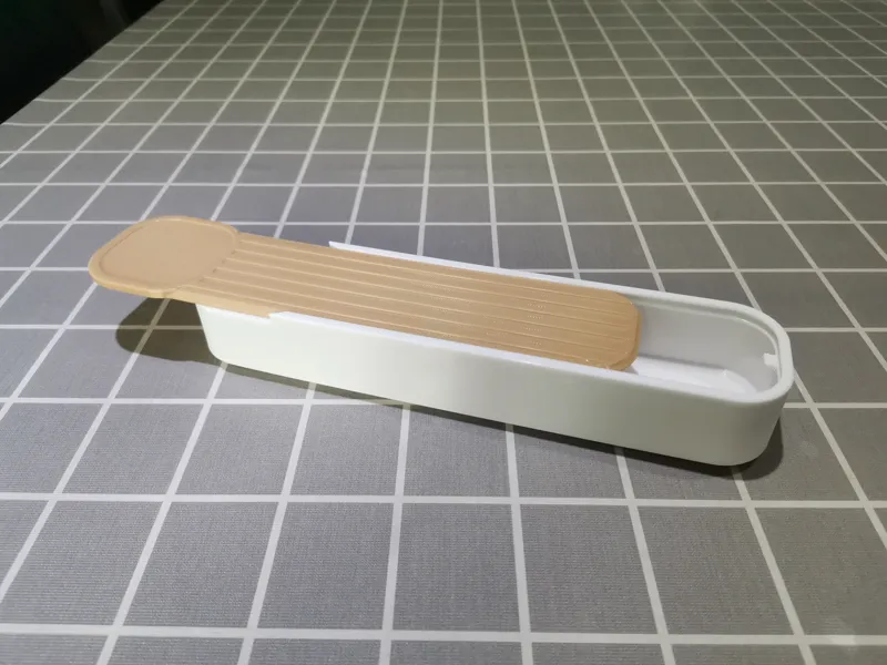 滑盖收纳盒，旅行收纳盒，餐具收纳盒