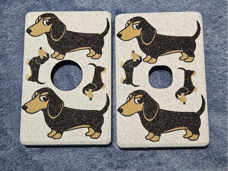 dachshund light switch cover