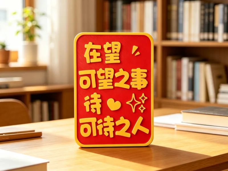 在望可望之事 待可待之人 桌面摆件 书房摆件 心灵鸡汤摆件