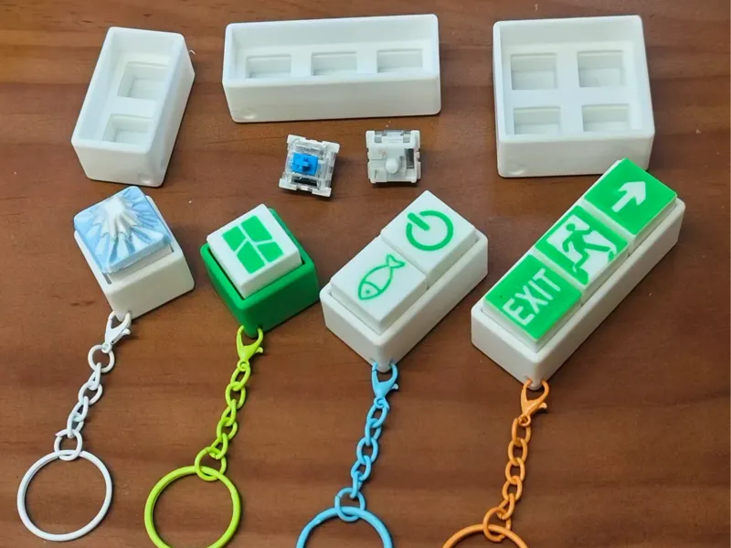 Keyboard Keychain Stress Relief Toy Base