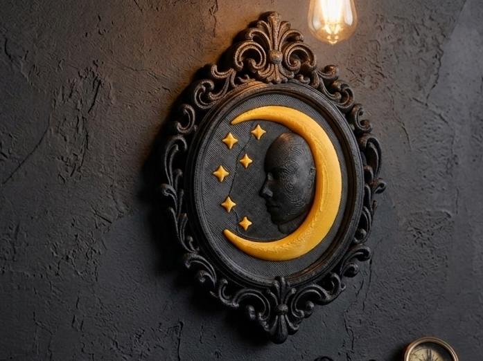 Gothic Moon Wall Art - Celestial Decor