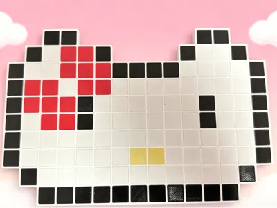 Knock Bean Hello Kitty Template